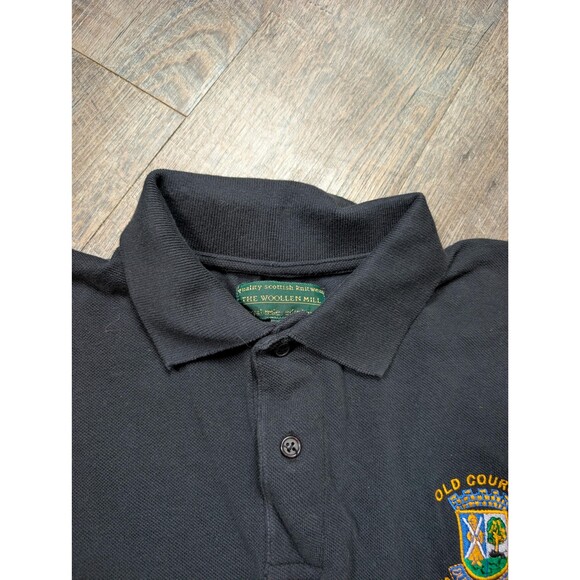 Vintage Old Course St Andrews Scotland Polo Shirt: 90s Golf Shirt M, Golfer Gift - Picture 2 of 8